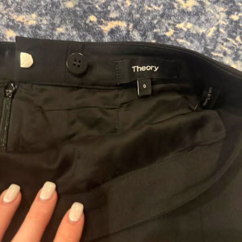 Theory Black Pencil Skirt